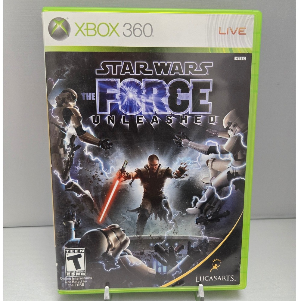 Star Wars: The Force Unleashed 2008 - Microsoft Xbox 360 - CIB W/ Manual Working